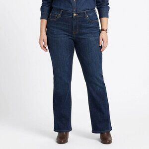 Lane Bryant Women's Blue Bootcut Slim Genius Fit Western Jeans Plus Size 24 P